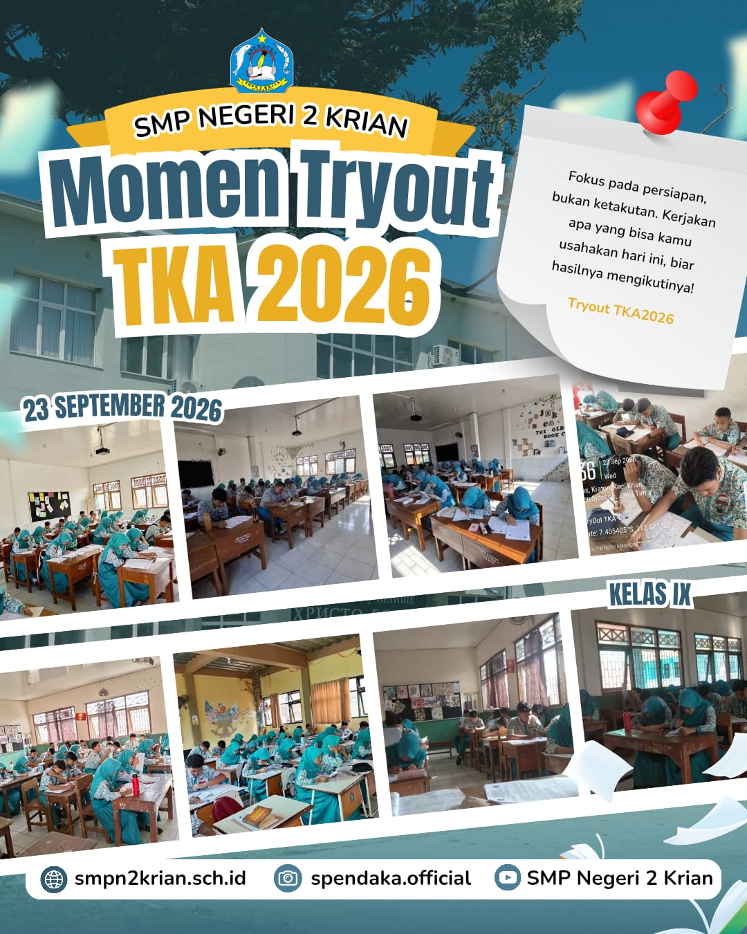 Dokumentasi Try Out TKA Kelas IX TA. 2026/2027